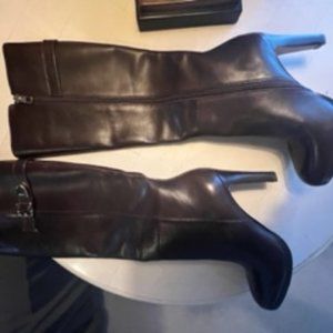 Coach leather stilleto tall boots